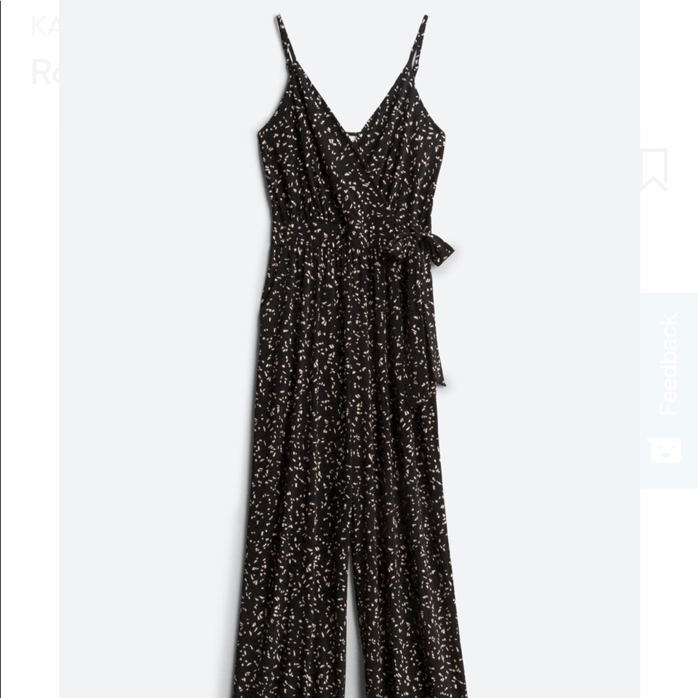 Black and Ivory Knit Jumpsuit